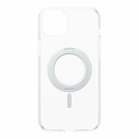 Etui CARE by PanzerGlass Kickstand Case MagSafe na iPhone 15 Plus - srebrne