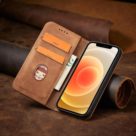 HURTEL ETUI CASE POKROWIEC MAGNETYCZNY DO IPHONE 12 PRO MAX PORTFEL Z KARTĄ