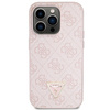 Etui Guess GUHCP14LP4TDSCPP na iPhone 14 Pro - różowe Crossbody 4G Metal Logo