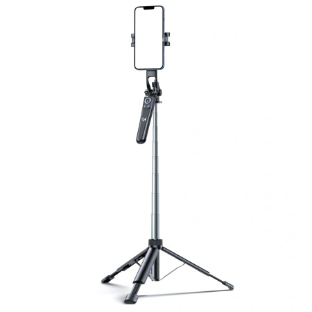 Selfie stick Wozinsky WC1Y70S teleskopowy tripod 1.7m z uchwytem na telefon - czarny