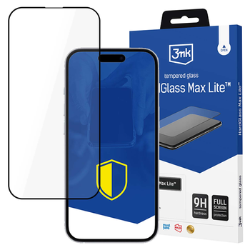 Apple iPhone 16E - 3mk HardGlass Max Lite Black