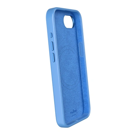 Etui silikonowe Puro Icon Mag Pro MagSafe do iPhone 16e - niebieskie