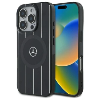 MERCEDES CASE DO IPHONE 16 PRO 6.3 MB DOUBLE LAYER CROSSED LINES DO MAGSAFE