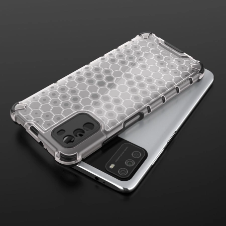 HURTEL HONEYCOMB ETUI PANCERNE Z ŻELOWĄ RAMKĄ DO XIAOMI POCO M3 OCHRONNE