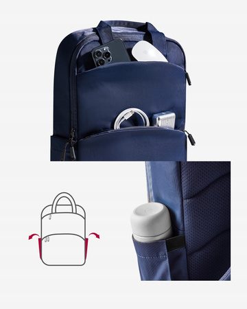 INNOSTYLE PLECAK NA LAPTOPA 15,6 DO SAMOLOTU WODOODPORNY COLORLITE 14L NIEBIESKI