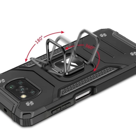 WOZINSKY RING ARMOR ETUI Z MAGNETYCZNYM UCHWYTEM DO SAMSUNG GALAXY A03S