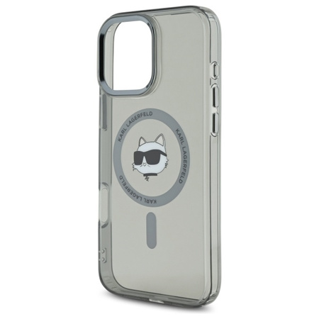 KARL LAGERFELD POKROWIEC DO IPHONE 16 PRO 6.3 METAL CHOUPETTE HEAD DO