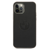 Etui BMW BMHCP12LREELK iPhone 12 Pro Max 6,7" czarny/black hardcase Leather Emboss