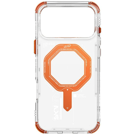 Etui Skinarma Magma do iPhone 17 Pro Max Magnetic Charging pomarańczowy