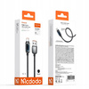 MCDODO KABEL USB-A USB-C SZYBKIE ŁADOWANIE PD 6A 1M CZARNY