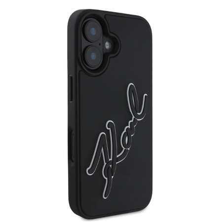 KARL LAGERFELD KLHCP16S3DRKSDLK POKROWIEC HARDCASE DO IPHONE 16 6.1 RUBBER