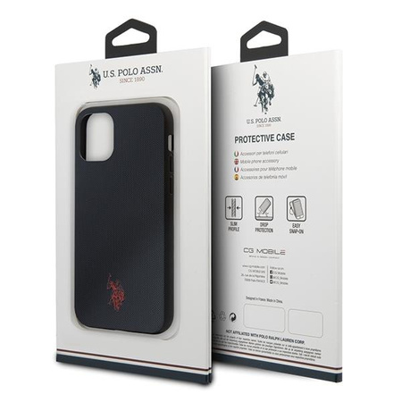 Etui U.S. Polo Assn. Polo Type Collection na iPhone 11 Pro Max - granatowe