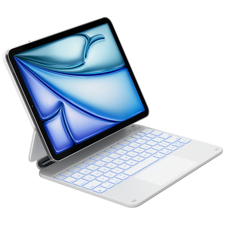 Etui Typecase Edge z klawiaturą do iPad Air 11" 2024/2025 biały