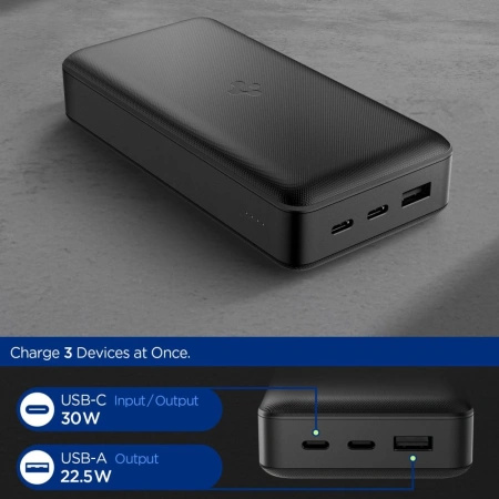 Powerbank Spigen EA3020 20000mAh 30W - czarny