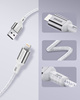 INNOSTYLE POWERFLEX KABEL USB LIGHTNING MFI SZYBKIEGO ŁADOWANIA DO IPHONE KEVLAR 2M SREBRNY