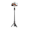 TECH-PROTECT SELFIE STICK STATYW LED LIGHT BLUETOOTH DO SMARTFONÓW CZARNY