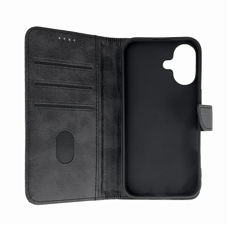 HURTEL ETUI LEATHER BOOK CASE DO IPHONE 16 OCHRONNE ETUI SKÓRZANE Z FUNCJĄ