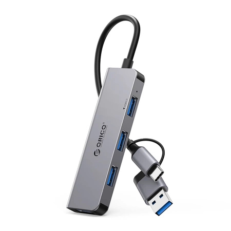 ORICO HUB 4 PORTY USB-A 2.0 3.0 DO MACBOOKA WINDOWS LAPTOPA STACJA DOKUJĄCA