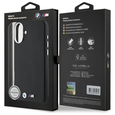 BMW POKROWIEC HARDCASE DO IPHONE 16 PLUS 6.7 DO MAGSAFE FULL WRAPPED METAL