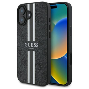 GUESS ETUI HARDCASE 4G PRINTED STRIPES DO MAGSAFE DO IPHONE 16 6.1