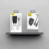 Ładowarka sieciowa Dudao A23LEU 2.4A GaN EU USB-A z kablem USB-A - Lightning - czarna