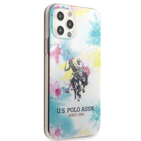 Etui U.S. Polo Assn. Tie & Dye Collection na iPhone 12 / iPhone 12 Pro - wielokolorowe