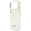 Etui Guess IML Script Metal MagSafe do   iPhone 17 Pro Max przezroczysty