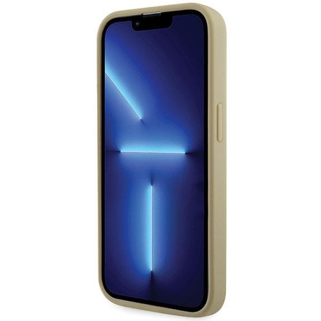 Etui Guess GUHCP14LHDGTPD na iPhone 14 Pro - złote Rhinestone Triangle