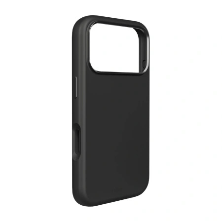 Etui silikonowe Pure Icon Mag Pro Liquid Silicone na iPhone 17 Pro Max kompatybilne z MagSafe, z ochroną aparatu i aluminiowymi przyciskami - czarne