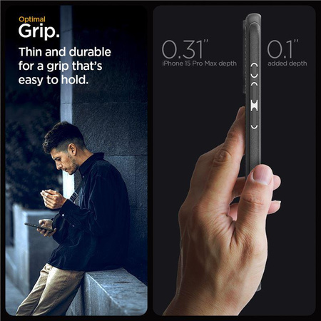 SPIGEN MAG ARMOR MAGSAFE IPHONE 15 PRO MAX MATTE BLACK