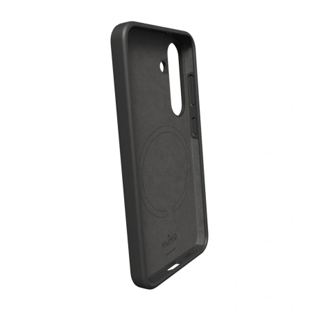 Etui silikonowe Puro Icon Mag z MagSafe do Samsung Galaxy S25 - czarne
