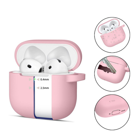 TECH-PROTECT ETUI SILIKONOWE DO APPLE AIRPODS 4 OCHRONA NA SŁUCHAWKI
