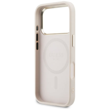 Etui Guess Perforated 4G MagSafe do      iPhone 17 Pro Max różowy
