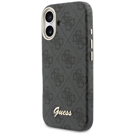 Etui Guess 4G Script MagSafe do iPhone   17 czarny