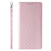 Magnet Strap Case etui do iPhone 12 Pro pokrowiec portfel + mini smycz zawieszka różowy