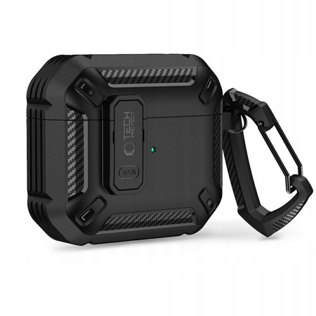 TECH-PROTECT ETUI X-CARBO DO APPLE AIRPODS PRO 1 2 OCHRONA WYSOKIEJ JAKOŚCI