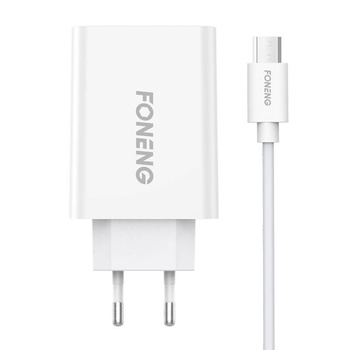 FONENG ŁADOWARKA SIECIOWA 10.5W 1X USB DO TELEFONÓW IPHONE SAMSUNG HUAWEI