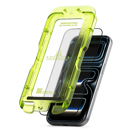 SZKŁO HARTOWANE RINGKE EASY SLIDE ANTI REFLECTIVE TEMPERED GLASS IPHONE 17 PRO BLACK