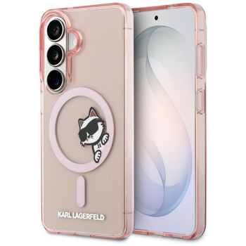 Etui Karl Lagerfeld IML Peekaboo         Choupette MagSafe do Samsung Galaxy S26 różowy