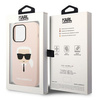 Karl Lagerfeld KLHCP14XSLKHLP iPhone 14 Pro Max 6,7" hardcase różowy/pink Silicone Karl`s Head