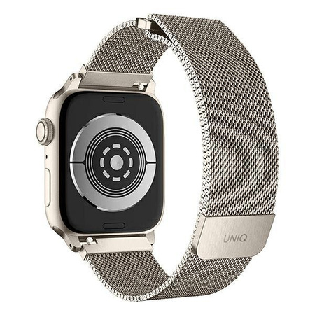 UNIQ pasek Dante Apple Watch Series 4/5/6/7/8/SE/SE2 38/40/41mm Stainless Steel starlight