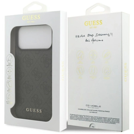 GUESS ETUI CLASSIC 4G DO IPHONE 17 PRO MAX OCHRONNE Z MAGNETYCZNYM