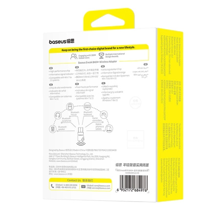 Adapter bluetooth Baseus Encok BA04+ Bluetooth 5.4 - czarny