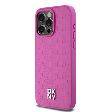 DKNY ETUI HARDCASE DO IPHONE 15 PRO MAX 6.7 DO MAGSAFE SKÓRA MONOGRAM LOGO