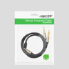 Ugreen kabel przewód audio mini jack 3,5 mm - 2 x jack 6,35mm 2m szary (AV126)