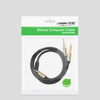 Ugreen kabel przewód audio mini jack 3,5 mm - 2 x jack 6,35mm 1m szary (AV126)