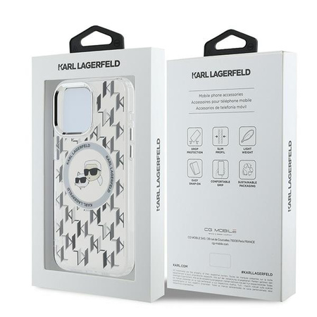 KARL LAGERFELD ETUI DO IPHONE 15 PRO MAX 6.7 DO MAGSAFE PRZEZROCZYSTE