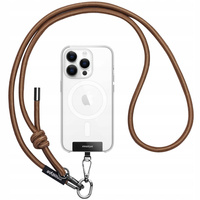 INNOSTYLE SMYCZ DO TELEFONU NA SZYJE WKŁADKA CROSSBODY MOCNA BRĄZOWA 8MM
