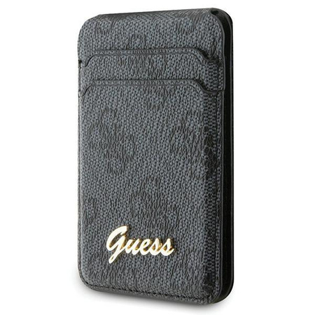 Etui Guess Wallet Card Slot Stand GUWMSHG4SHK - czarne MagSafe 4G Classic Logo