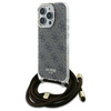 GUESS POKROWIEC DO IPHONE 16 PRO 6.3 Z CORD CROSSBODY HARDCASE PRINT